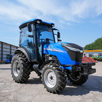 Tracteur agricole à roues de 50 ch avec cabine