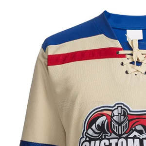 Jersey de Hockey sobre Hielo para Hombre 2025, Transpirable y Ligero, Impresión Personalizada, Servicio OEM, Logotipo Frontal, Venta al Por Mayor - Product Image 4