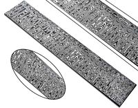PRODUIT PHARE DIY OEM Tige droite en acier Damas à motif échelle pour la fabrication de couteaux - RI-KS-1007