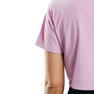 Camiseta corta personalizada de alta calidad para mujer Camiseta con estampado y bordado de logotipo personalizado para el verano - Product Image 6