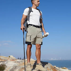 Pantalones Cortos Deportivos de Verano para Hombre, Cintura con Cordón, Logotipo Frontal, Transpirables, de Secado Rápido, 100% Algodón, Casuales, para Fitness y Running - Product Image 5