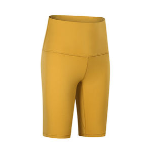 Short de yoga taille haute pour femmes OEM Short de sport amincissant respirant à séchage rapide Short de sport texturé simple pour motard Short de levage des fesses - Product Image 4