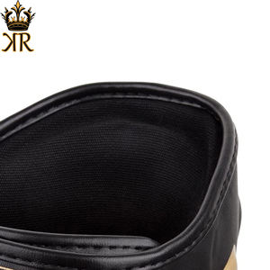 Protège-tibia en cuir véritable pour jumeaux Kick Boxing Training Protège-tibias professionnels de haute qualité personnalisés en gros - Product Image 4