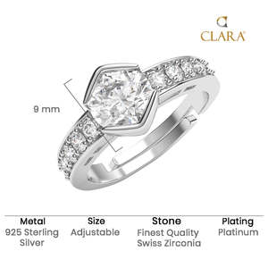 Anillos de Plata de Ley 925 de Primera Calidad para Mujer, Chapados en Rodio con Diamantes o Circonitas, Diseño Numérico, Joyería para Hombre - Product Image 5