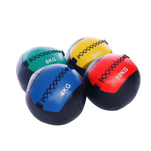 Venta caliente Soft Shell Antideslizante Grip Levantamiento de pesas Ejercicio Single Grip Wall Medicine Ball - Product Image 5