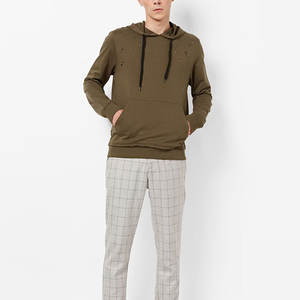 Haute demande dernière arrivée sweat à capuche en détresse pour hommes 100% coton Streetwear respirant séchage rapide hiver impression numérique - Product Image 5