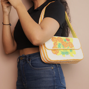 Bolsos de Noche Elegantes con Cuentas, Bolsos de Mano con Mosaico de Cuentas, Bolsos de Mano Modernos con Cuentas de Semillas - Product Image 6