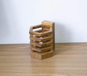 ที่ใส่ปากกาไม้ออกแบบได้เองเป็นมิตรกับสิ่งแวดล้อมโต๊ะทำงานป้ายไม้ติดผนังงานประดิษฐ์จากไม้คุณภาพสูง - Product Image 1