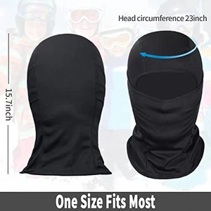 Masque complet rayé capuche cagoule masque de Ski pour hommes femmes tactique neige moto course temps froid visage couverture pour le sport - Product Image 3