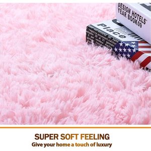 Tapis tufté en laine de soie moelleuse à bordure personnalisée, poils de 5-6 mm, durable et longue durée, pour usage domestique - Product Image 5