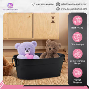 India Origin Exporter Selling Alloy Steel Made Premium Quality Ice <b>Bucket</b> Galvanised Tub 3 Gallon Oval Beverage Tub for Bulk - Product Image 4