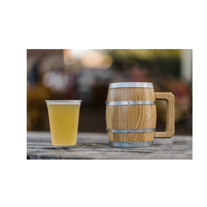 Nuevo barril de vino de madera con acabado lacado de 500 ML con anillo de borde negro para almacenamiento de vino o cerveza disponible a un precio - Product Image 1