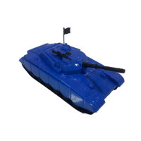 Véhicule militaire en plastique pour enfants de 3 ans et plus, jouet de jeu d'imitation de l'armée, sac en filet