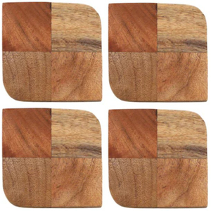 Handmade Sheesham Wood Tea <b>Coaster</b> Square Heat Resistant Wooden <b>Drink</b> <b>Coasters</b> For Dining Table Accessories And Home Decor - Product Image 3