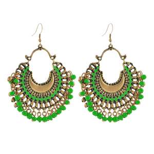 Kriaa ต่างหูห้อยลูกปัดชุบทองแบบอัฟกานิสถานโบราณ1311001I เครื่องประดับข้อมือเล็ก - Product Image 1