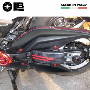 Adesivi 3D in carbonio per moto TMAX 530 compatibili con YAMAHA T-Max 2012-16 per copertura cinghia - Product Image 6