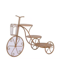 Support à gâteau en métal doré à 3 niveaux, design personnalisé fait à la main, support élégant pour table de dessert pour les événements de fête, ensemble d'outils pour gâteaux