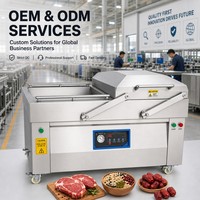 Machine d'emballage sous vide à double chambre alternée avec barres de scellage jumelées DZ-800 2S 380V 7.6KW pour la transformation alimentaire