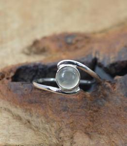 Anillo de plata estilo bohemio hecho a mano, joyería de plata de ley 925, piedra preciosa aguamarina, anillo de tendencia, joyería para mujer, regalo para ella - Product Image 4