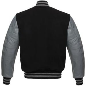 Chaquetas Universitarias de Béisbol para Hombre 100% Algodón al por Mayor, Chaqueta Varsity con Logotipo Personalizado Bordado, Talla Grande para Hombre, Servicio OEM - Product Image 5