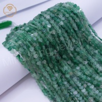 Chaude 6*6mm en forme de coeur pierre naturelle vert Avenurie poudre cristal indien eau herbe rouge bijou oeil de tigre perles de pin