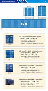 Conteneurs maritimes d'occasion de haute qualité, secs, 20 pieds et 40 pieds, France, durables et sécurisés, grande capacité, unités de stockage et de transport - Product Image 3