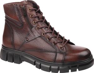 VOYAGER 3978 Genuine Leather Chukka <b>Lace</b>-Up Ankle Walking <b>Boots</b> Anti-Slip EVA Midsole Autumn Winter Footwear - Product Image 3