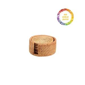 Assiette à dîner ronde en rotin tissé à la main Chargeur d'assiette en rotin Fabriqué par des artisans qualifiés offrant une grande valeur - Product Image 5