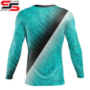 Usine en gros de haute qualité Jiu Jitus MMA Rash Guard à manches longues personnalisé Sublimation imprimé Compression Rash Guard pour hommes - Product Image 2