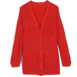 New Design Custom Made OEM Women's Premium Quality V-neck Full Sleeve <b>Cardigan</b> <b>Sweaters</b> Breathable Wholesale Price - Product Image 5