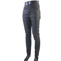 Pantalon en jean tricoté vintage pour homme, taille mi-haute, coupe droite, respirant, coupe ample, délavage moyen, motif uni, été automne, le plus vendu