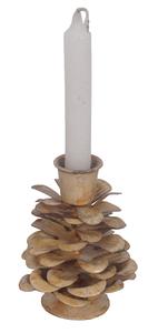 Bougeoir en laiton antique gravure coupe fer naturel support décoratif pour la fête à la maison mariage fête de noël fournitures - Product Image 2