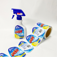 Étiquettes personnalisées en vinyle imperméable avec logo, dorure à chaud, pour cosmétiques, détergents, autocollants en rouleau, impression pour emballages liquides, étiquettes pour bouteilles