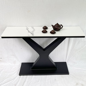 Hotel Furniture Stone <b>Top</b> Iron Legged Decorative <b>Table</b> CST031 - Product Image 5