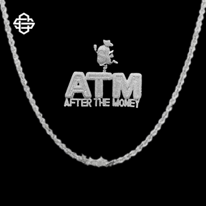 Personalizado Iced Out ATM After The Money colgante collar para hombres Hip Hop Bling Cubic Zircon cadena joyería regalo - Product Image 5