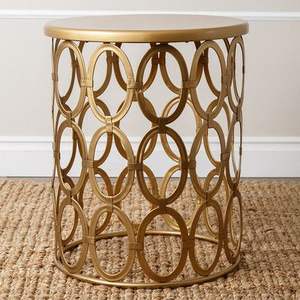 Mesa superior de mármol y vidrio con marco de Metal dorado de lujo más vendida para sala de estar, muebles de dormitorio, mesas de café para área de ocio - Product Image 6