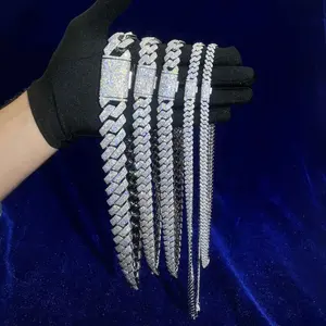 Cadena Cubana Personalizada de Alta Calidad con Colgante de Leopardo Estilo Hip Hop y Juego de Collar Cubano para Hombre al por Mayor - Product Image 3