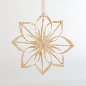 Top Notch Natural Handmade Viet Nam Christmas Decor Bamboo Snowflake Bamboo Christmas Snowflake Hanging <b>Tree</b> Ornament - Product Image 3