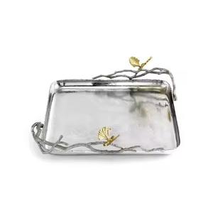 Bandeja de Metal para Chocolate, Plato Decorativo de Lujo para Servir Dulces, Frutos Secos, Regalo para Bodas y Fiestas - Product Image 5