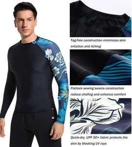 Custom Design Rashguard Sublimation BJJ Grappling Jiu Jitsu MMA Training <b>Shirt</b> Compression Quick Dry Gym Workout Top - Product Image 4