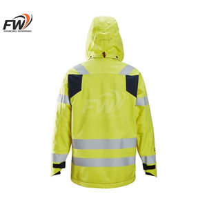 Chaqueta Softshell Reflectante de Alta Visibilidad para Hombre, Ropa de Trabajo de Invierno, Diseño Personalizable con Capucha, Venta Directa de Fábrica - Product Image 6