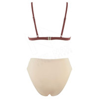 Maillot de bain réversible deux pièces sans bretelles pour femme en Spandex/Polyester, écologique, tendance, pour l'été, bikini, vêtements de plage