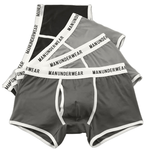 Sous-vêtements pour hommes de qualité supérieure Boxer slips Logo personnalisé classique en coton solide Boxer Shorts homme tissé ceinture sous-vêtements hommes - Product Image 4