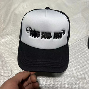 Casquette de camionneur Casquette de camionneur; Logo personnalisé classique Snapback Casquette de baseball 5 panneaux Casquette de camionneur brodée en maille de mousse unie personnalisée - Product Image 4