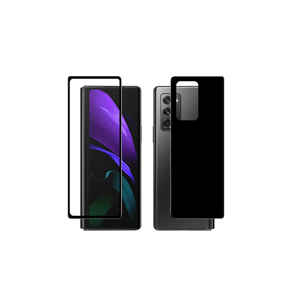 Protection d'écran en verre trempé Netzy 5D Full Glue pour Samsung Galaxy Z Fold 2, avant et arrière, avec confidentialité 3D - Product Image 3