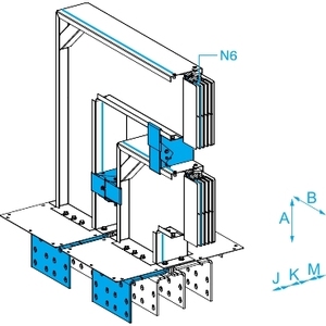 Pour équipement de distribution d'énergie SCHNEIDER ELECTRIC KTA5000ER46 CANALIS KT 4X5000AL avec unité d'alimentation ER N6 - Product Image 1
