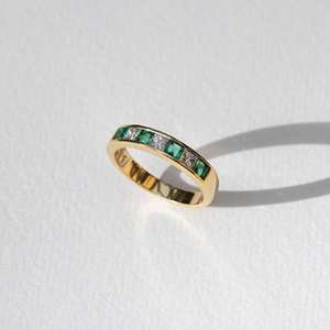 แหวนเพชรโมอีส1.26กะรัตประดับเพชรใน925สุดหรูแหวนเงินชุดช่องแต่งงานครึ่งหนึ่งสำหรับเธอ - Product Image 1