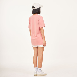 Camisetas básicas de brezo y melocotón para mujer, Unisex estilo informal, tela antiarrugas, transpirable, nueva colección, uso diario, hecho en Tailandia - Product Image 5