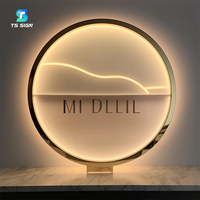 Letrero de Acrílico con Retroiluminación LED Personalizado con Logotipo Empresarial, Letrero 3D Iluminado para Barbería, Salón de Belleza, Uso en Interiores/Exteriores, Empresa de Automóviles