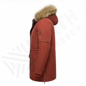 Arrivée hivernale Veste parka décontractée pour homme Manteau Grande taille Extérieur Chaud Capuche Trench Fourrure de mouton Isolant thermique Coupe-vent Neige Extérieur - Product Image 3